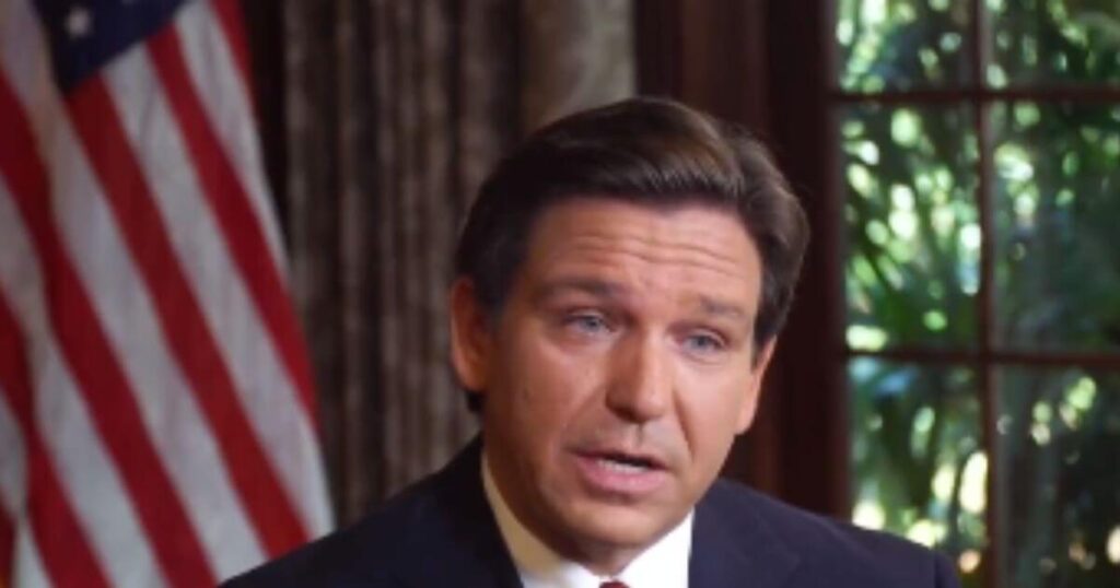 Florida Gov. Ron DeSantis put in a good word for Harmeet Dhillon Thursday when discussing the battle for leadership of the Republican National Committee with Charlie Kirk.